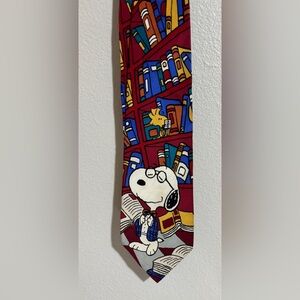 VNTG 1958-1965 Peanuts!”Joe preppy” themed necktie Mens Preowned